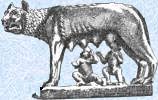 Louve allaitant Romulus et Rémus